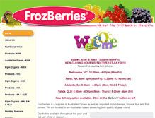Tablet Screenshot of frozberries.com.au